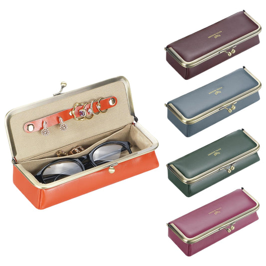 3135 Leather Kiss-Lock Glasses Case