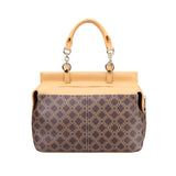 Royal Bagger Coated Canvas & Vegetable-Tanned Leather Shoulder & Crossbody Bag – Large Capacity Top Handle Purse 5248