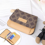 3443 Canvas & Leather RFID Keychain Wallet