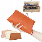 3468 Leather RFID Kiss-Lock Wallet