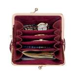 3296 Genuine Leather RFID Kiss-Lock Wallet