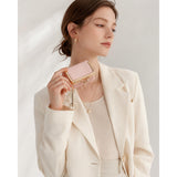 9894 Leather Kiss-Lock Jewelry Box with Chain