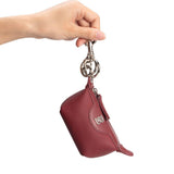 Royal Bagger Women’s Genuine Cow Leather Coin Purse with Keychain, Mini Zipper Pouch, Compact Change Wallet, Small Key Holder for Keys Cash Cards 4290