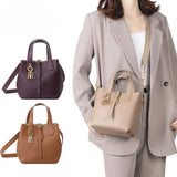 3262 Leather Convertible Basket Bag