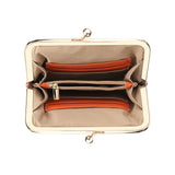 Royal Bagger RFID Blocking Coin Purse for Women, Fashion Kiss Lock Change Pouch, Genuine Leather Key & Card Holder 6120