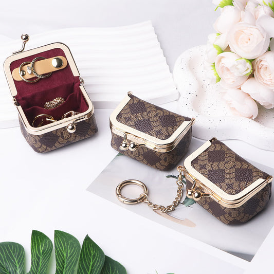 5894 Canvas & Leather Jewelry Case