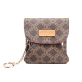 Royal Bagger RFID Coin Purse & Card Holder for Women, with Removable Keychain, Coated Canvas & Vegetable-Tanned Leather Storage Bag 5622