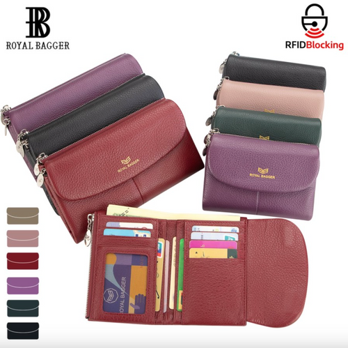 2063 Leather RFID Trifold Wallet