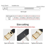 Genuine Cowhide Leather Men's Dress Belt