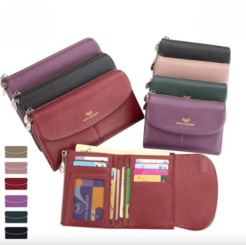 2063 Leather RFID Trifold Wallet
