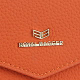 Royal Bagger Envelop Long Wallet - RFID Blocking Simple Solid Color Multi-card Slots Card Holder Genuine Leather Purse 2480