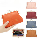 6120 Leather RFID Kiss-Lock Wallet