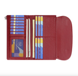 Royal Bagger RFID Blocking Women's Short Wallet Genuine Leather Multi-card Slots Card Holder Trifold Purse Magnetic Opening 2063