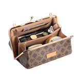 Royal Bagger Women's Chain Handbag, Kiss-Lock Clasp Box Bag & Wallet, Signature Coated Canvas & Vegetable-Tanned Leather 5271