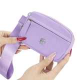 9102 Nylon RFID Wristlet Wallet for Women, Waterproof Multi-Zip Travel Purse