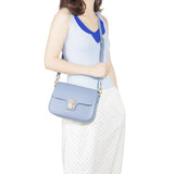 3245 Genuine Leather Box Crossbody Bag