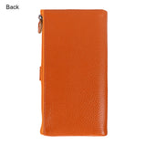 Royal Bagger Long Wallet for Women Genuine Cow Leather Fashion Casual Phone Purse Multi-card Slots Card Holder 1505