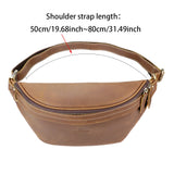 Royal Bagger Vintage Retro Chest Bags, Crossbody Bag for Outdoor Travel, Classic Solid Color Fancy Pack 1720