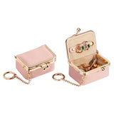 9894 Leather Kiss-Lock Jewelry Box with Chain