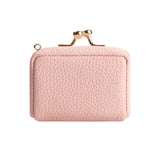 9894 Leather Kiss-Lock Jewelry Box with Chain