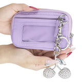 9102 Nylon RFID Wristlet Wallet for Women, Waterproof Multi-Zip Travel Purse