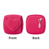 Royal Bagger Mini Lychee Pattern Coin Purse, Solid Color Buckle Key Earphone Storage Bag, Casual Change Pouch for Daily Use 1603