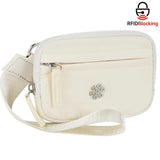 9102 Nylon RFID Wristlet Wallet for Women, Waterproof Multi-Zip Travel Purse