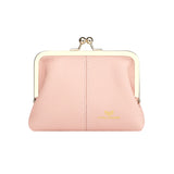 Royal Bagger RFID Blocking Coin Purse for Women, Fashion Kiss Lock Change Pouch, Genuine Leather Key & Card Holder 6120