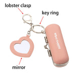 3286 Leather Lipstick Pouch with Mirror