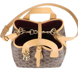 Royal Bagger Retro Signature Canvas & Leather Bucket Bag, Convertible Tote & Basket Handbag for Women 5262