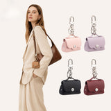 3302 Genuine Leather Earbuds Case with Keychain