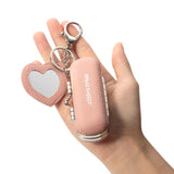 3286 Leather Lipstick Pouch with Mirror