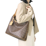 Royal Bagger Retro Tote Bag for Women, Large Capacity Handbag & Fashion Shoulder Purse, Signature Canvas & Leather 5269