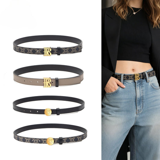 Genuine Cowhide Leather Women's Belt