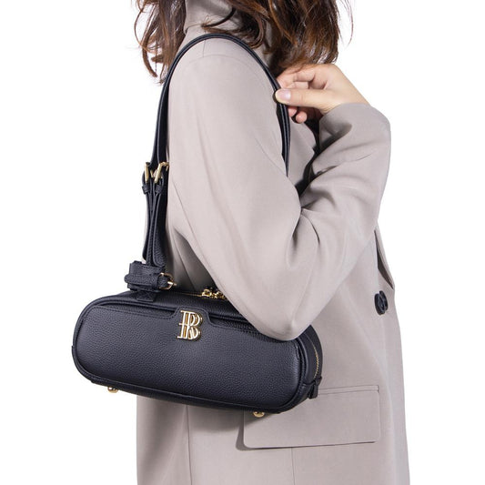 3249 Leather Cylinder Shoulder Bag