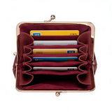 3296 Genuine Leather RFID Kiss-Lock Wallet