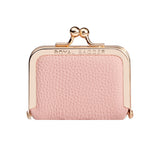 9894 Leather Kiss-Lock Jewelry Box with Chain