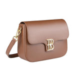 3245 Genuine Leather Box Crossbody Bag