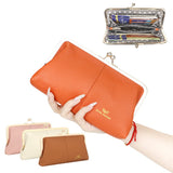 1468 Leather RFID Kiss-Lock Wallet