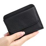 Royal Bagger Short Wallets for Women Genuine Cow Leather Portable Coin Purse Japanese Style Bifold Wallet Card Holder 1485